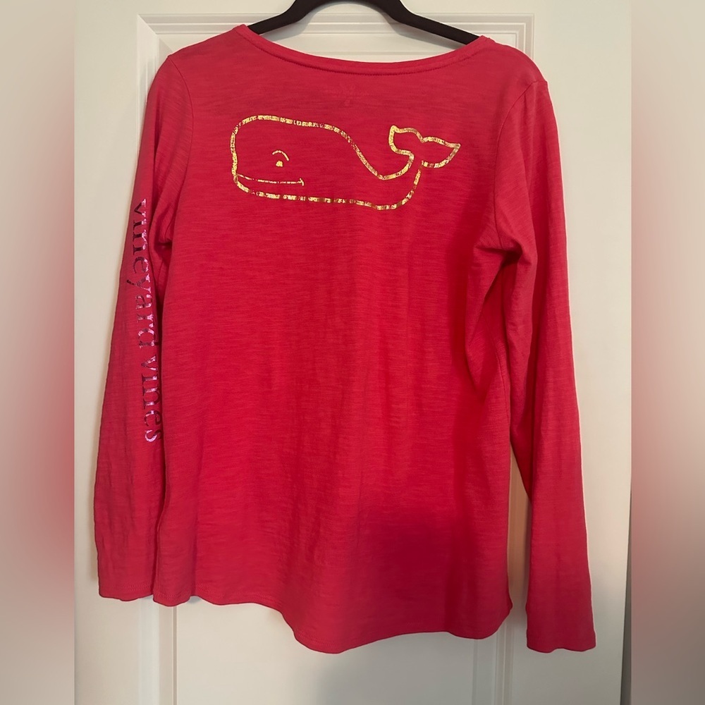 Vineyard Vines Classic Pink Tee - Picture 3 of 5
